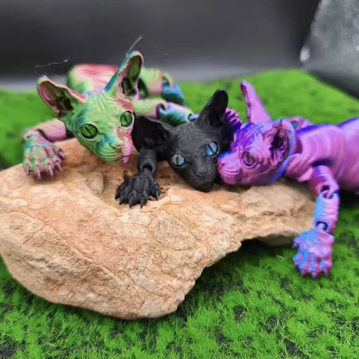 Figura de gato Sphynx impresa  - Home Decor Cat reseña y precio