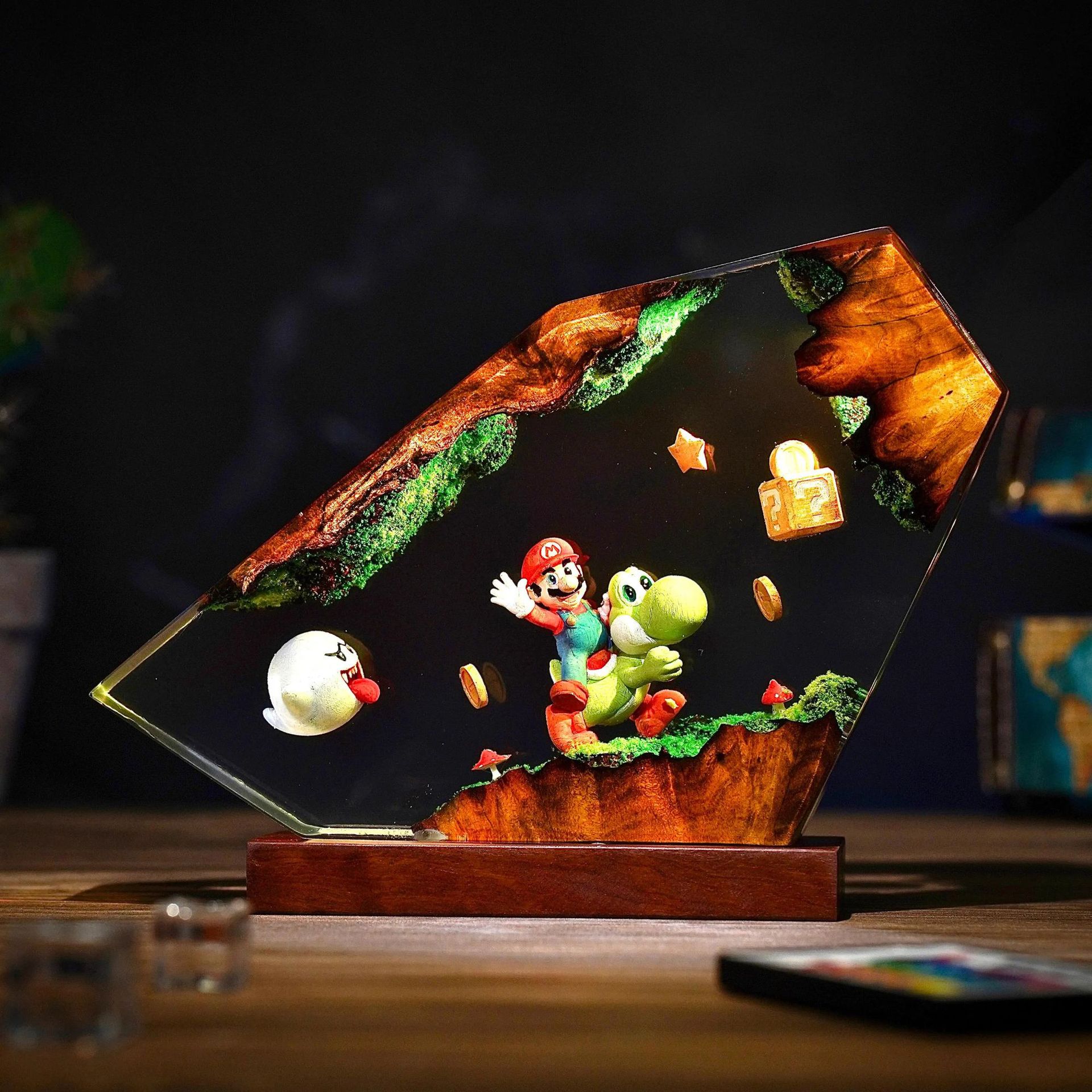 Lámpara de Resina de Mesa, Fig - Home Decor Resin reseña y precio