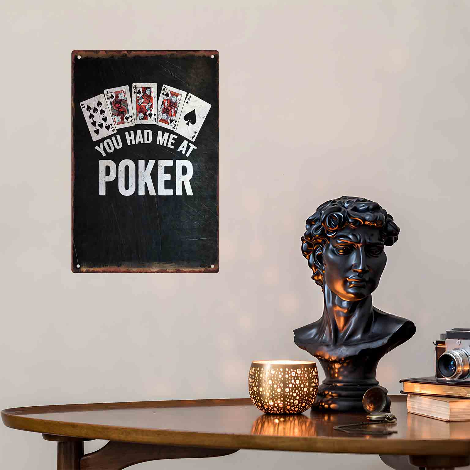 Letrero Metálico Decorativo 2D - Home Decor Games Free reseña y precio