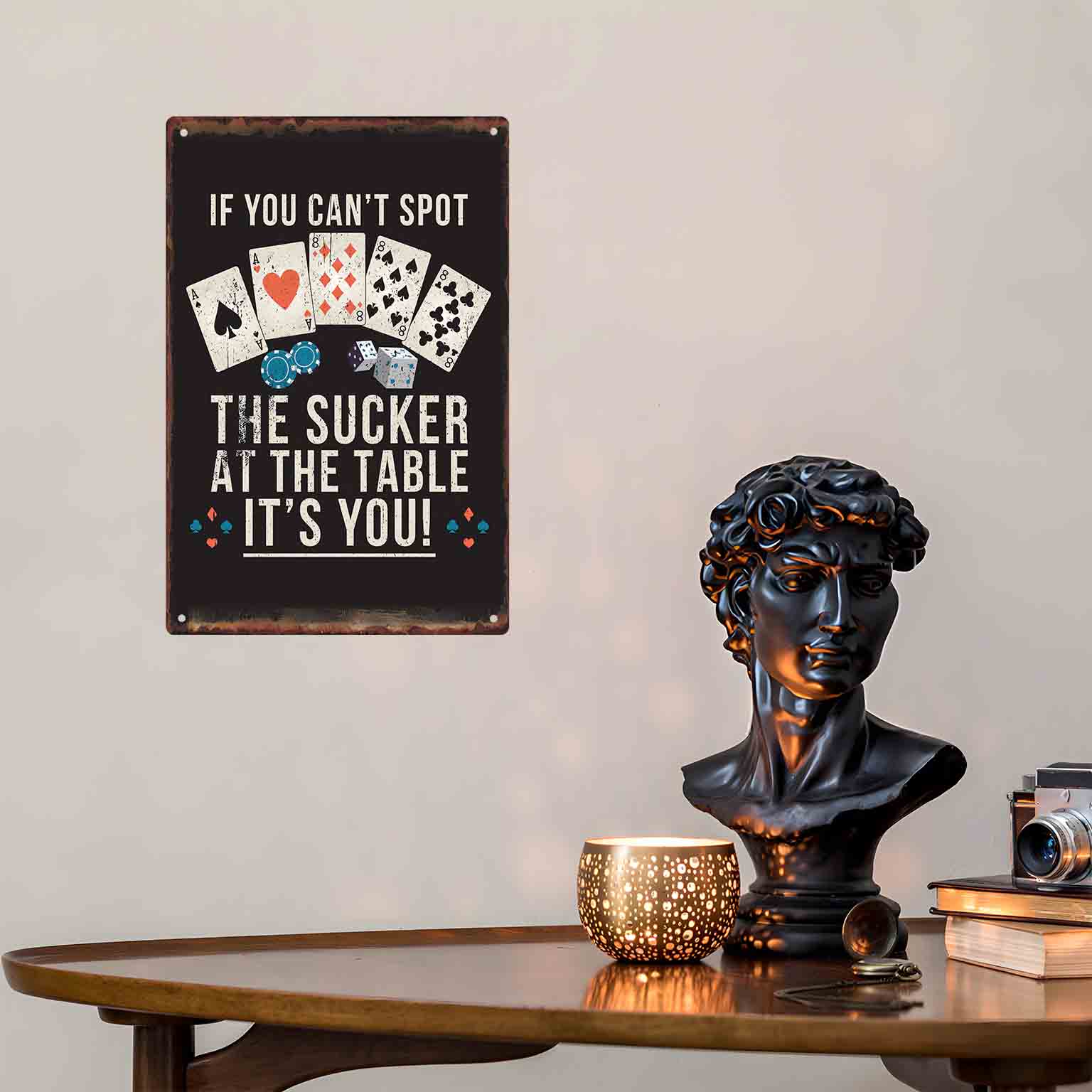 Letrero Metálico Decorativo 2D - Home Decor Games Free reseña y precio