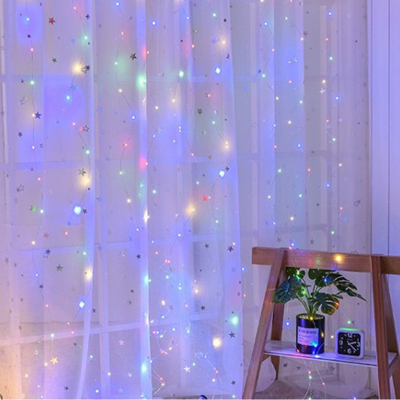 Cortina de luces LED navideñas - String Curtain Light reseña y precio