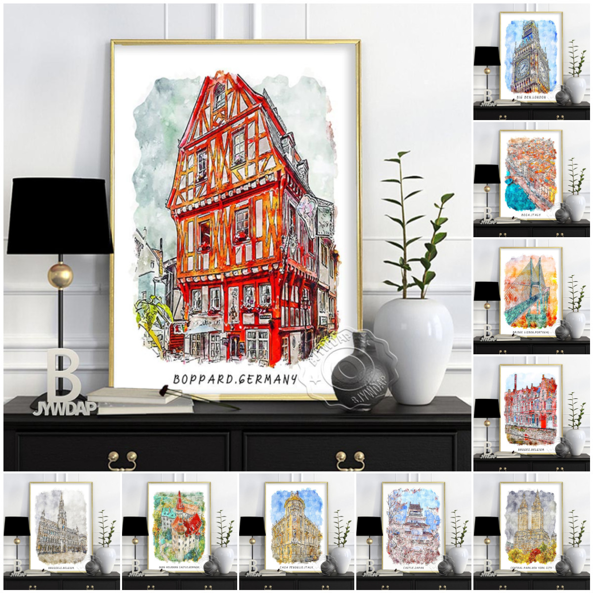 Póster de viaje de ciudad mund - Germany Home Decor reseña y precio