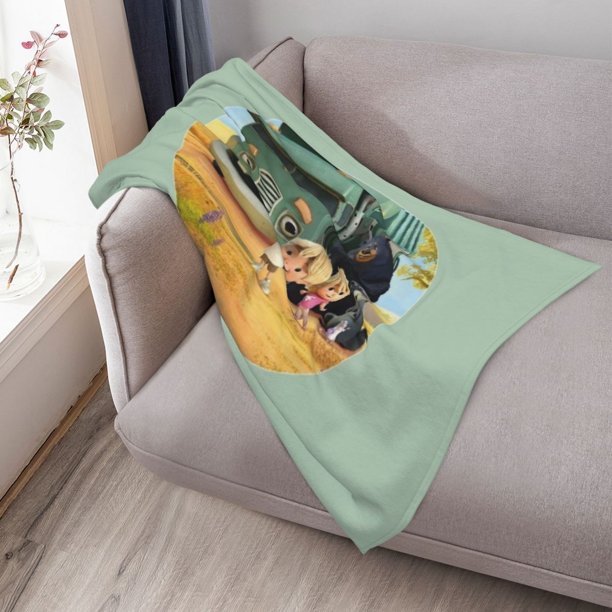 Manta de franela con diseño de - Home Decor Netflix reseña y precio