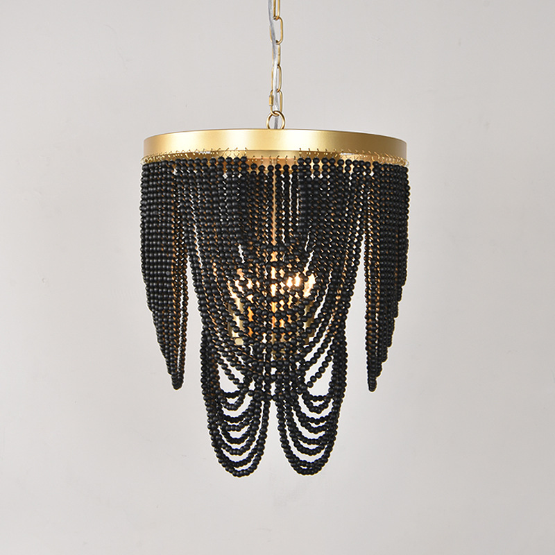 Candelabro de cuentas de mader - Home Decor Netflix reseña y precio