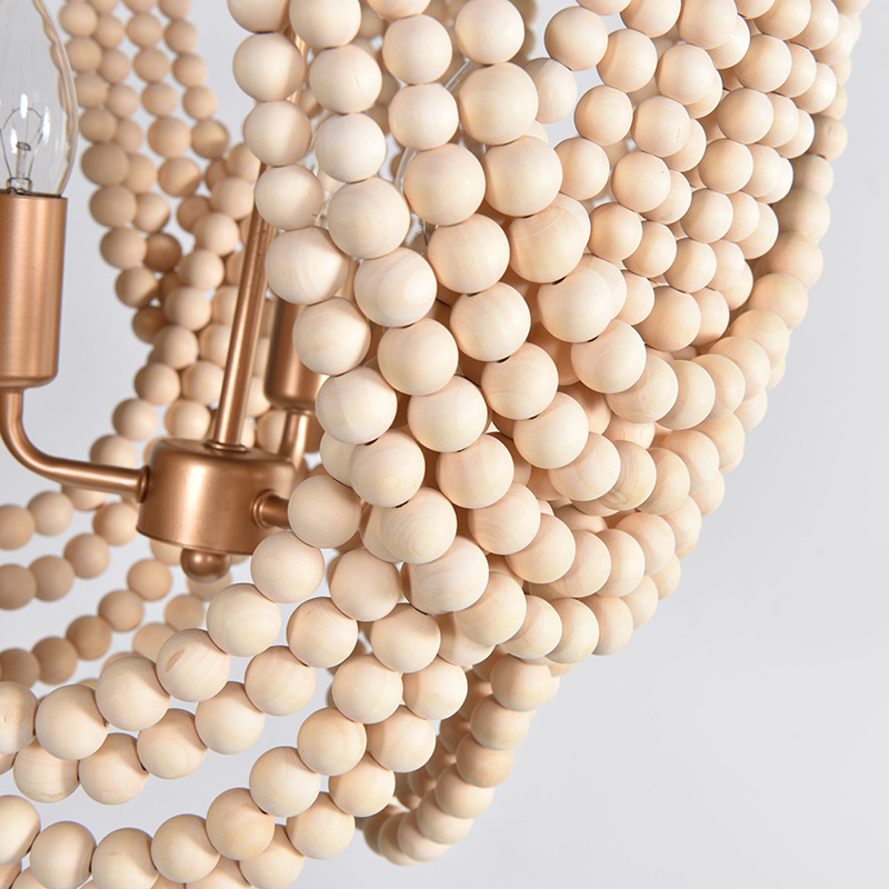 Candelabro de cuentas de mader - Home Decor Netflix reseña y precio
