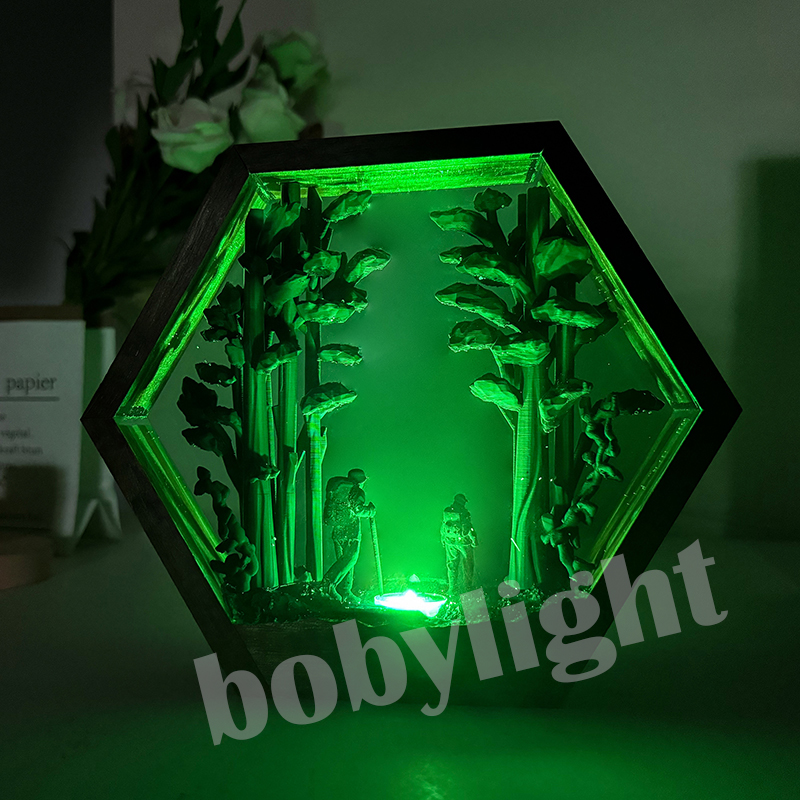 Lámpara de Resina con Figura d - Home Decor Resin reseña y precio