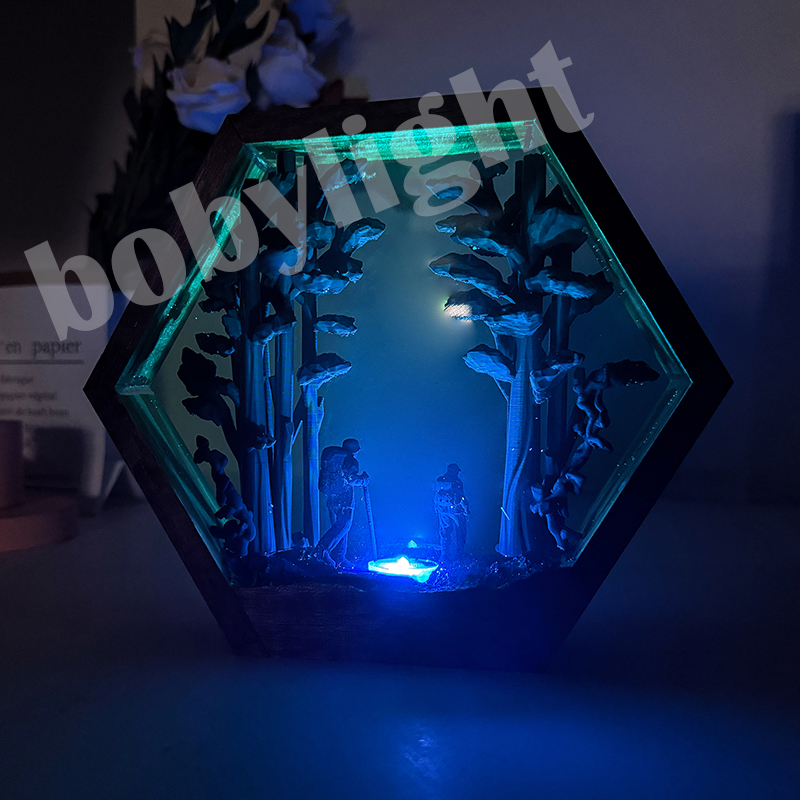 Lámpara de Resina con Figura d - Home Decor Resin reseña y precio
