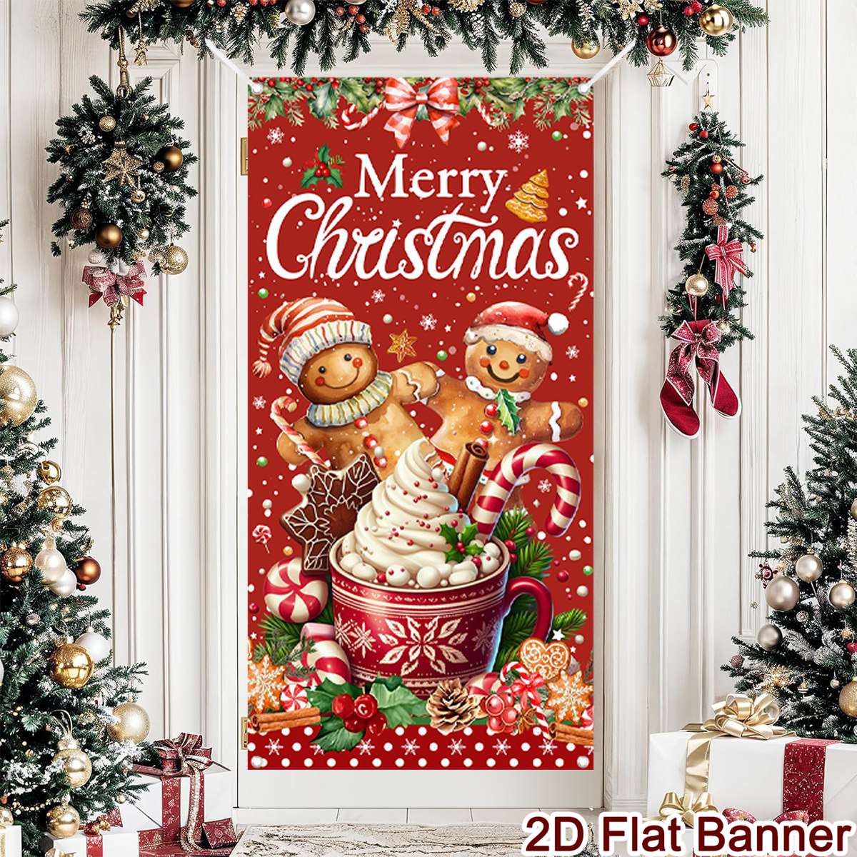 Banner de puerta navideña, dec - Home Decor Xmas Gifts reseña y precio