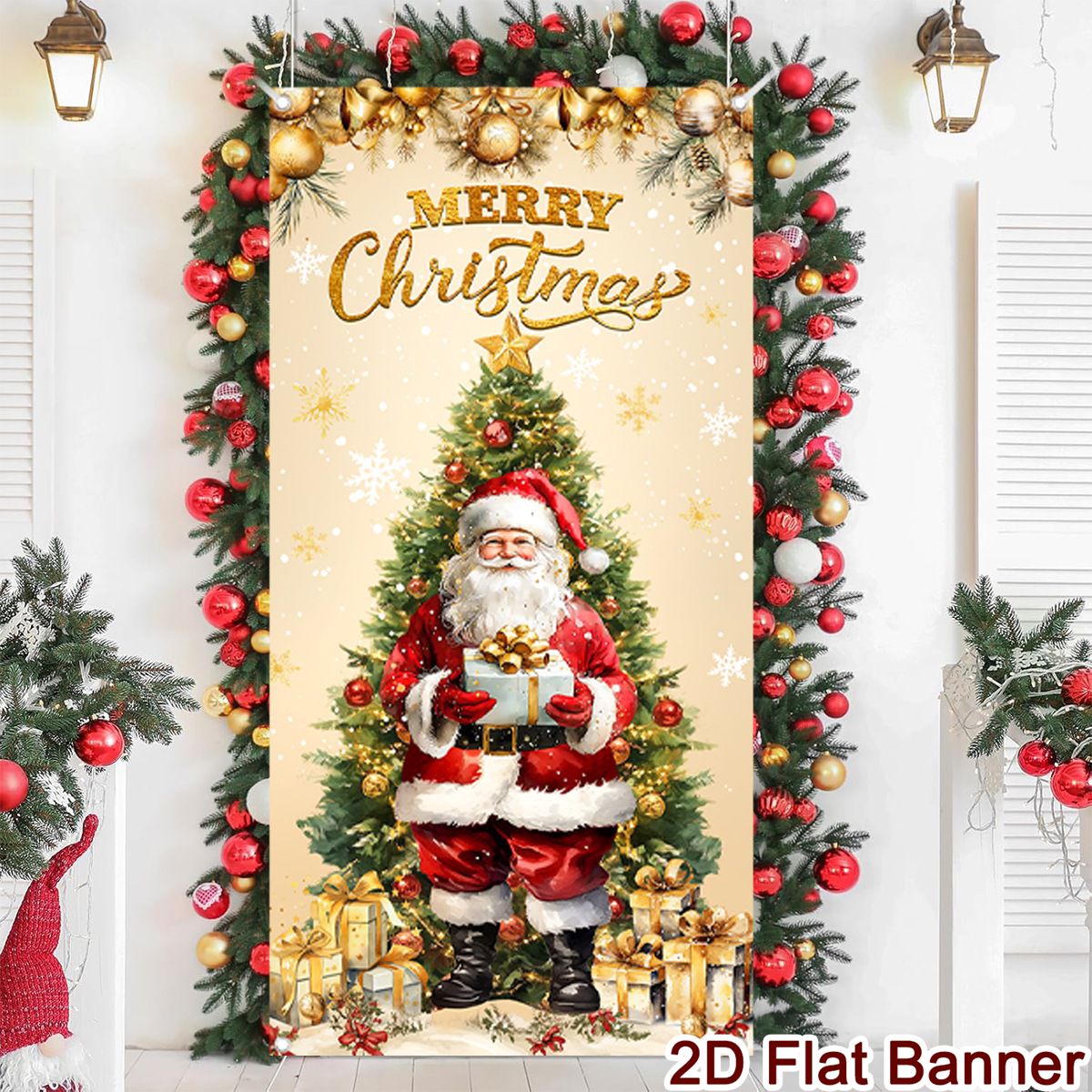 Banner de puerta navideña, dec - Home Decor Xmas Gifts reseña y precio