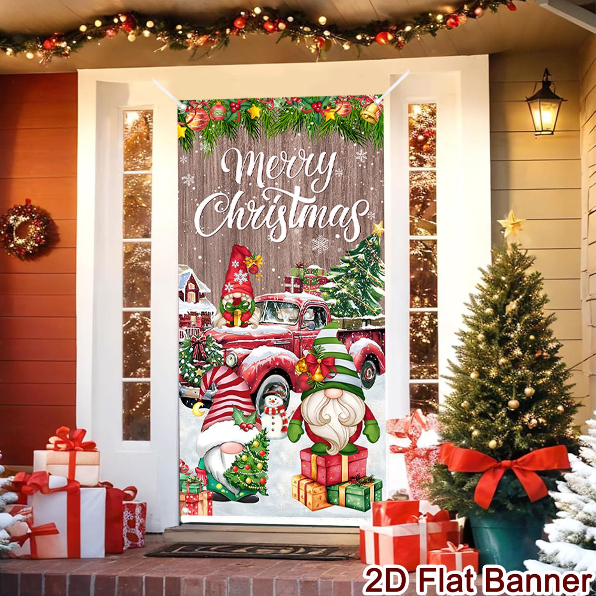 Banner de puerta navideña, dec - Home Decor Xmas Gifts reseña y precio