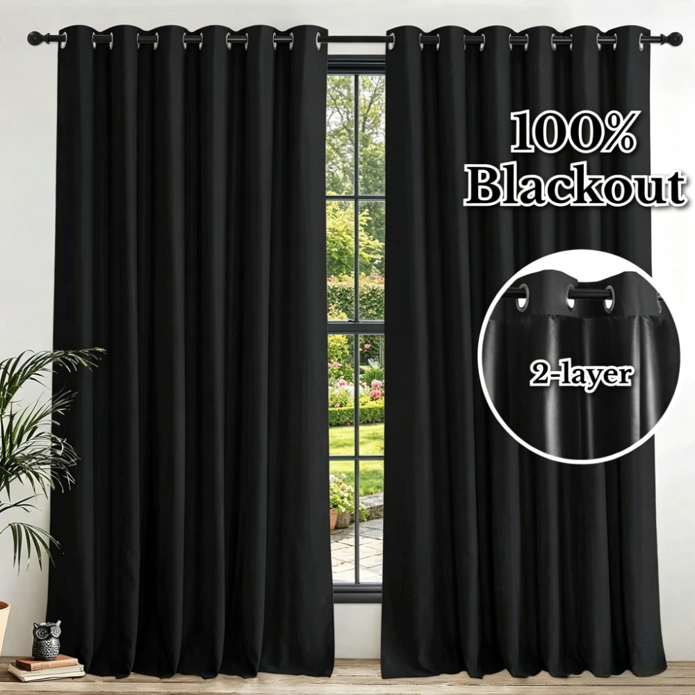 Cortinas Opacas con Ojales, 10 - Home Decor Curtains reseña y precio
