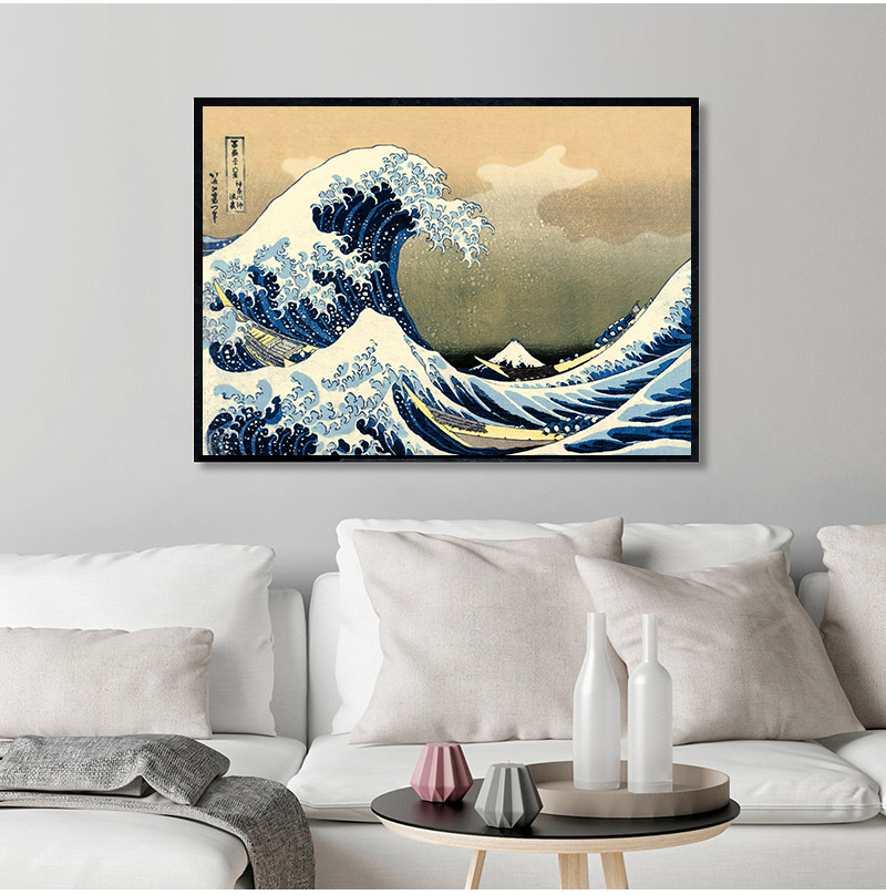 1 pieza sin marco, la gran ola - Home Decor Japandi reseña y precio
