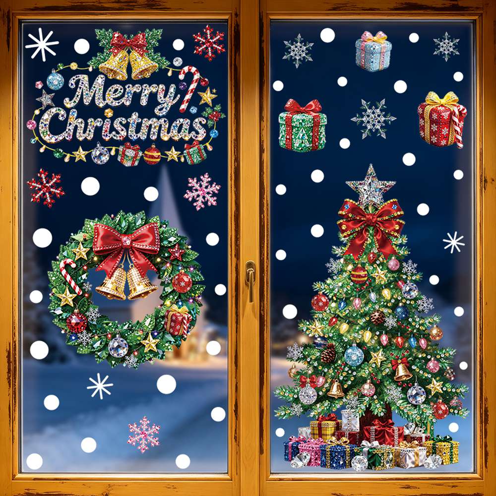 Adhesivos Navideños para Venta - Home Decor Window Blinds reseña y precio