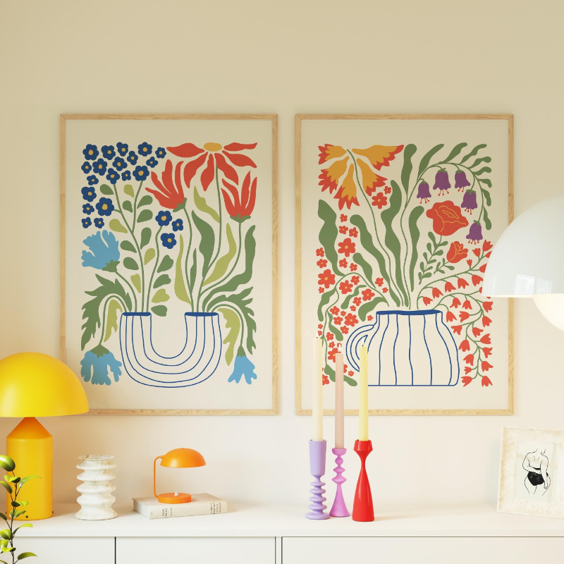 Juego de 3 Cuadros Decorativos - Home Decor Vase reseña y precio