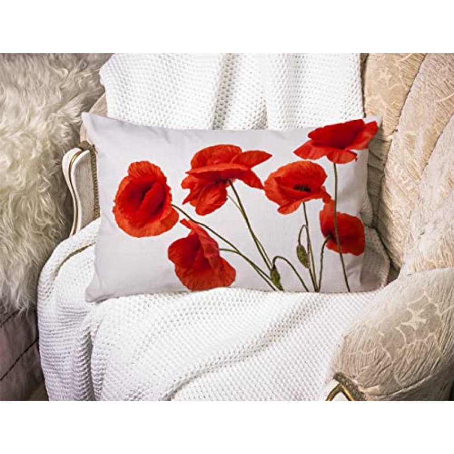 Fundas de almohada Poppy Flowe - Decorative Throw Pillow reseña y precio