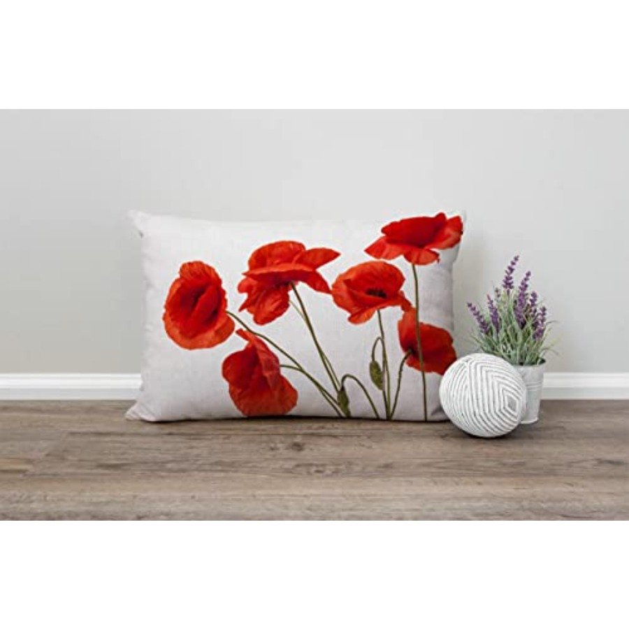 Fundas de almohada Poppy Flowe - Decorative Throw Pillow reseña y precio