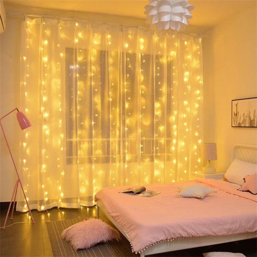 Guirnalda de luces LED para co - String Curtain Light reseña y precio