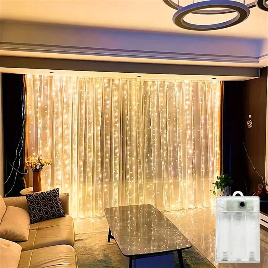 Guirnalda de luces LED para co - String Curtain Light reseña y precio