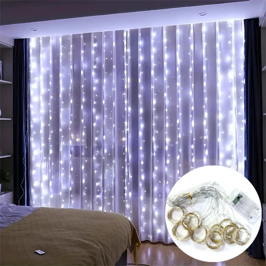 Guirnalda de luces LED para co - String Curtain Light reseña y precio