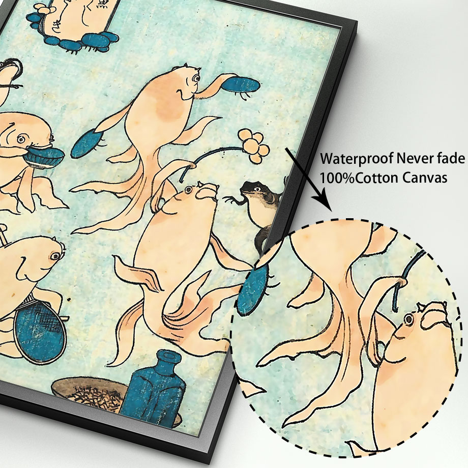 Póster de arte japonés Hokusai - Home Decor Japandi reseña y precio