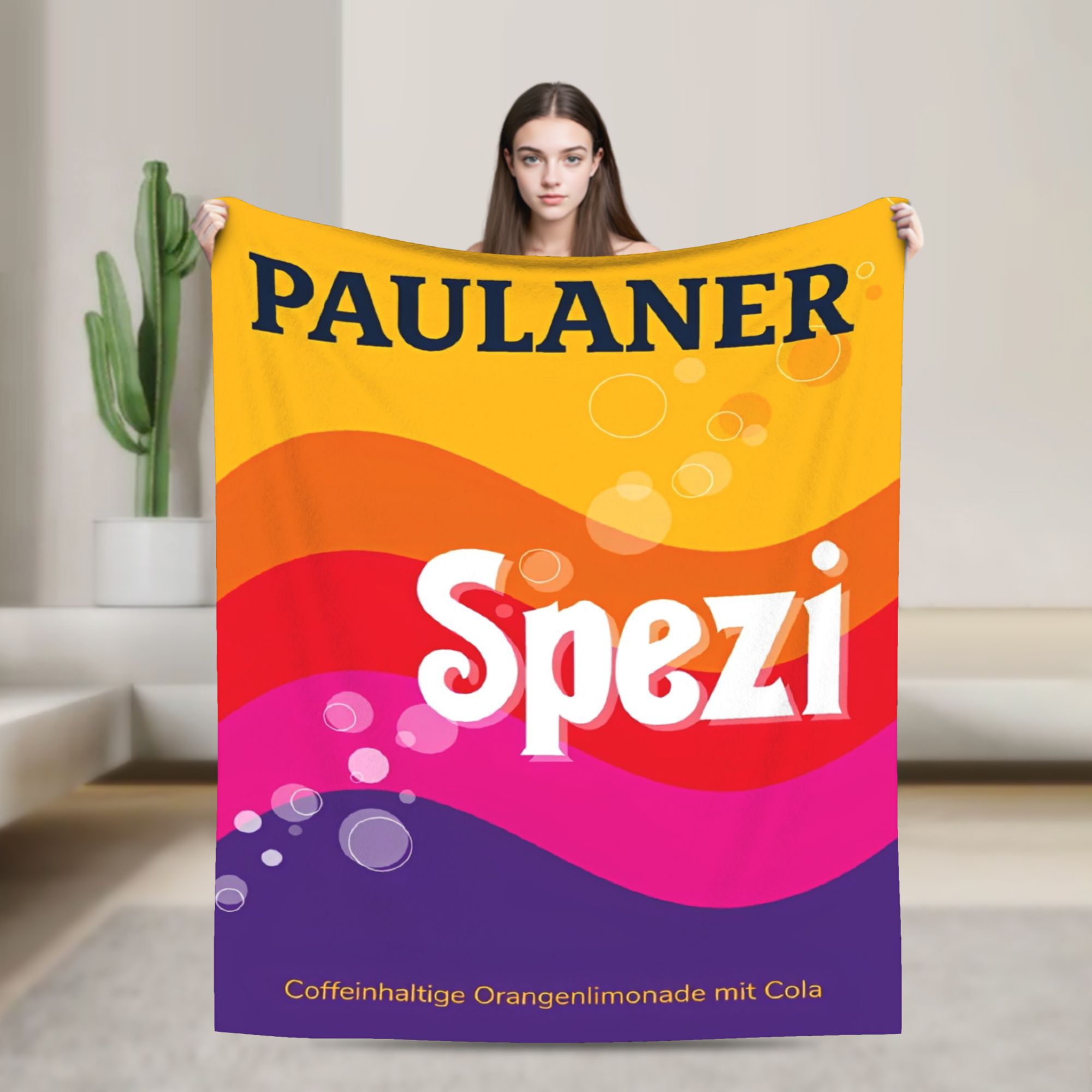 Paulaner Spezi-Manta de franel - Germany Home Decor reseña y precio