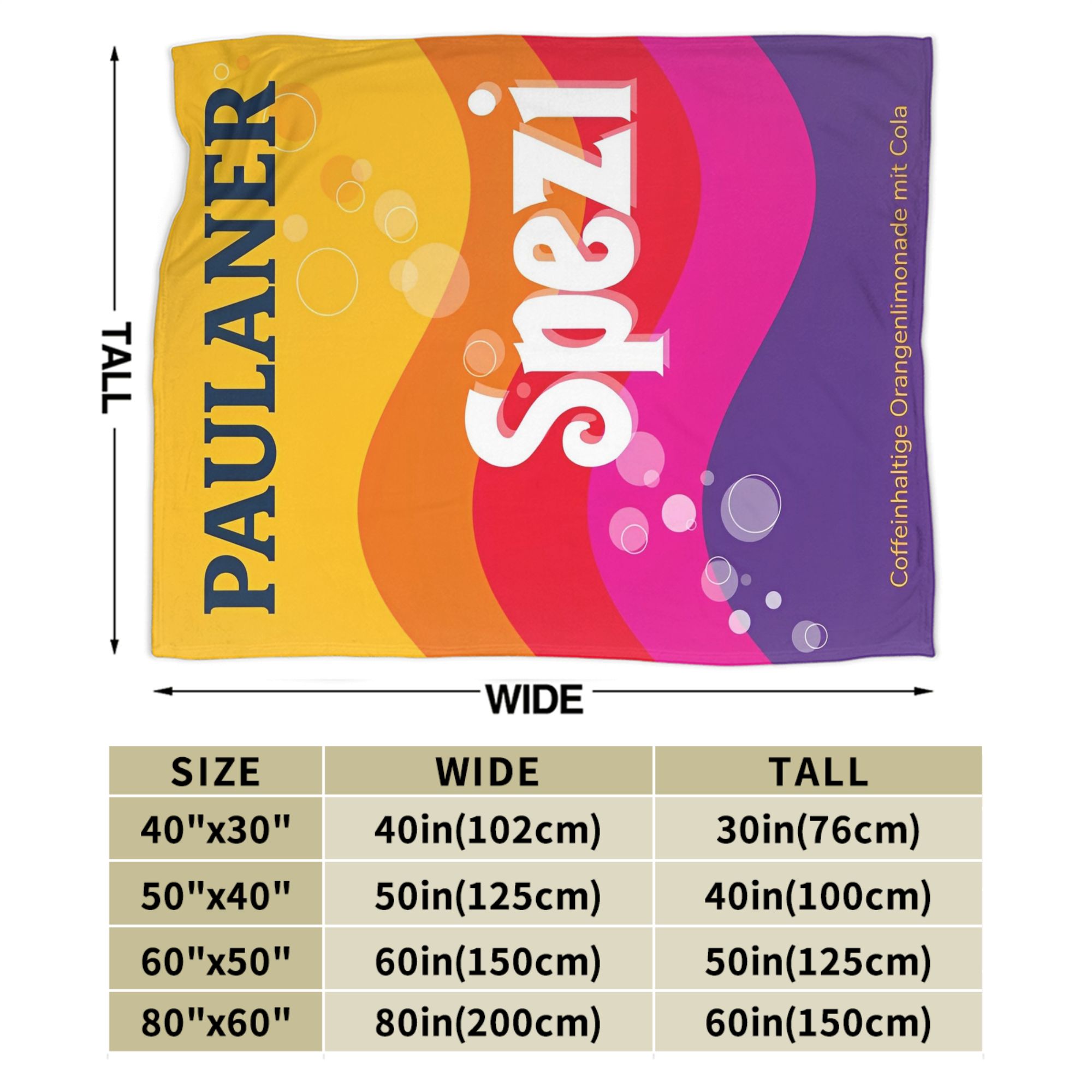 Paulaner Spezi-Manta de franel - Germany Home Decor reseña y precio