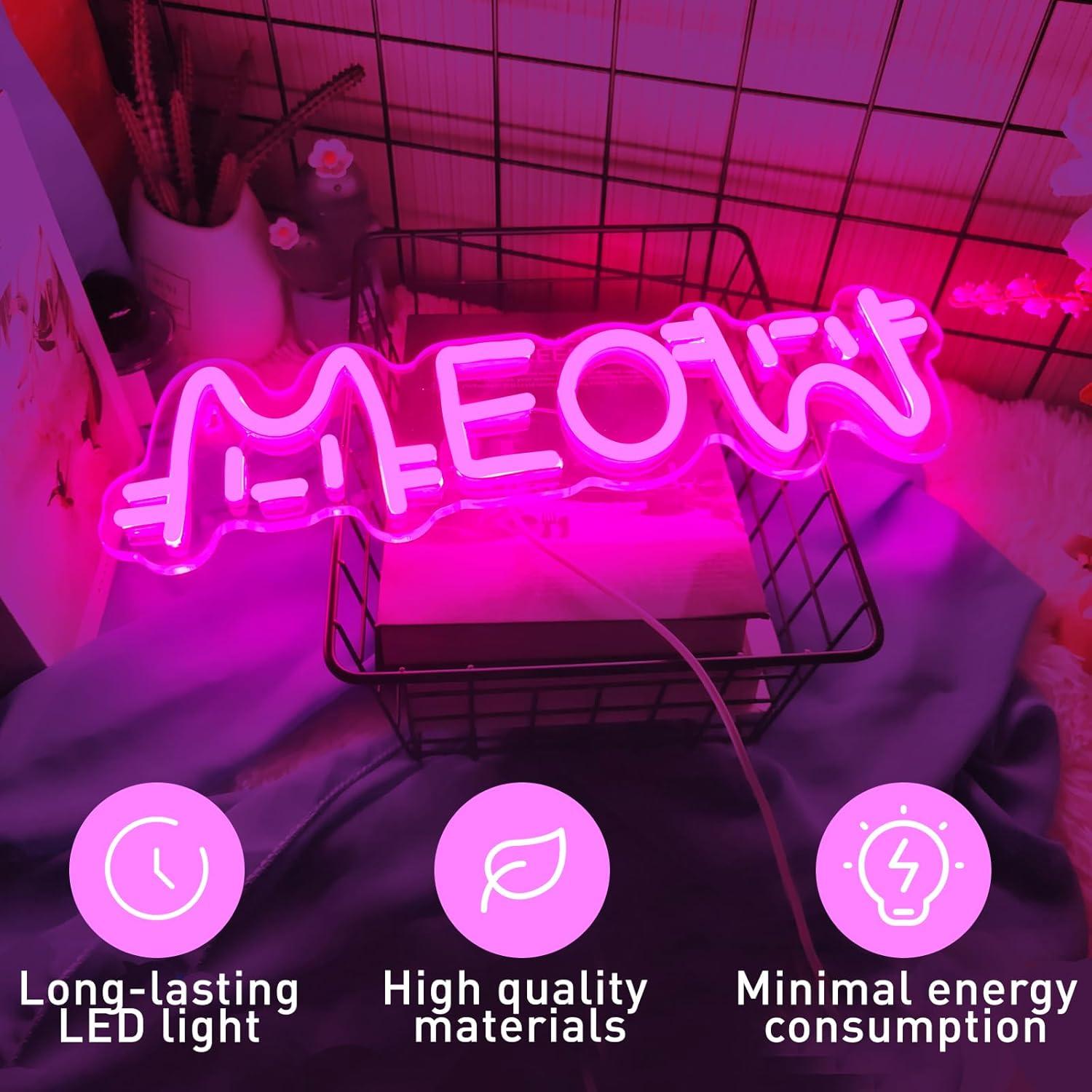 Letrero Luminoso LED de Neón c - Home Decor Cat reseña y precio