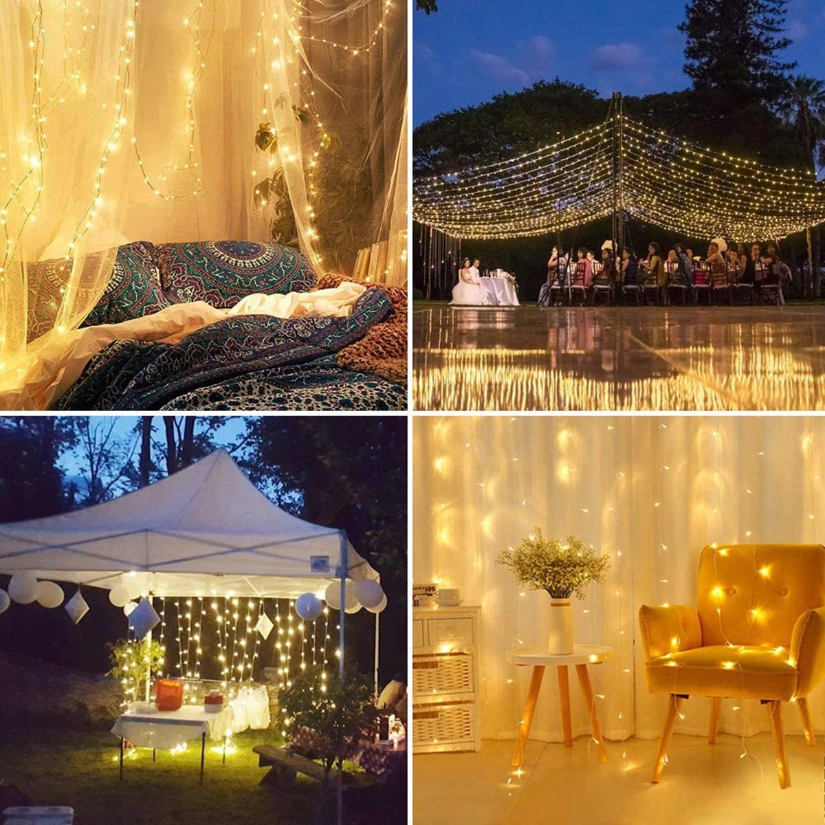 Guirnalda de luces USB de 3M,  - String Curtain Light reseña y precio