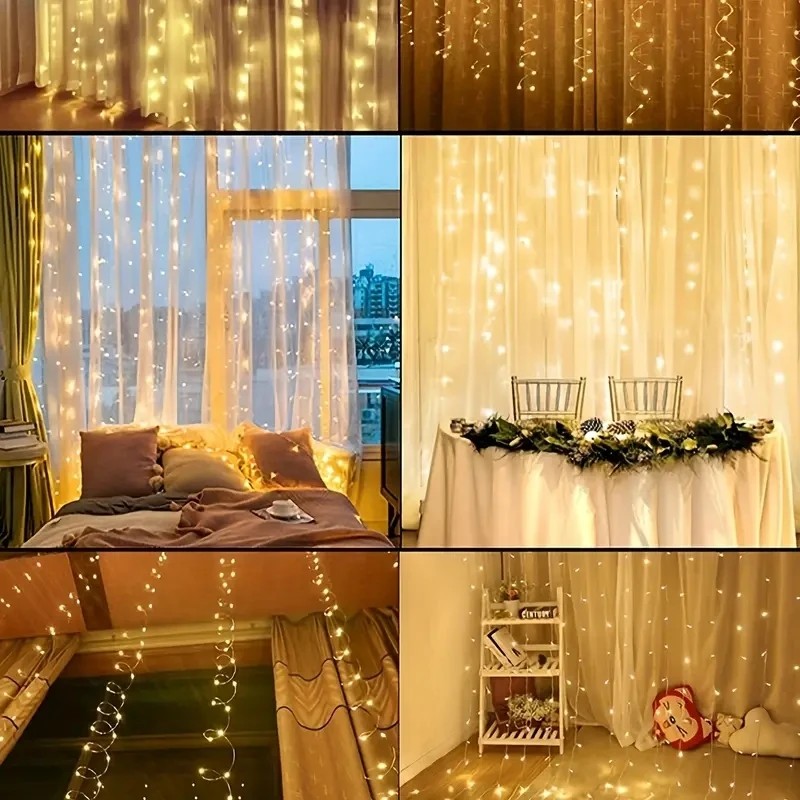 Guirnalda de luces USB de 3M,  - String Curtain Light reseña y precio