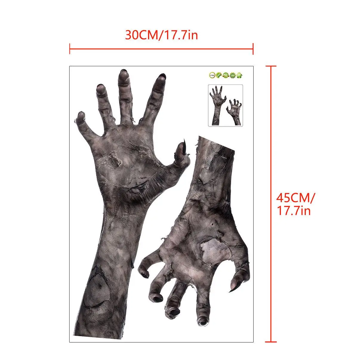 Creative Zombie Hand Halloween - Home Decor Window Blinds reseña y precio