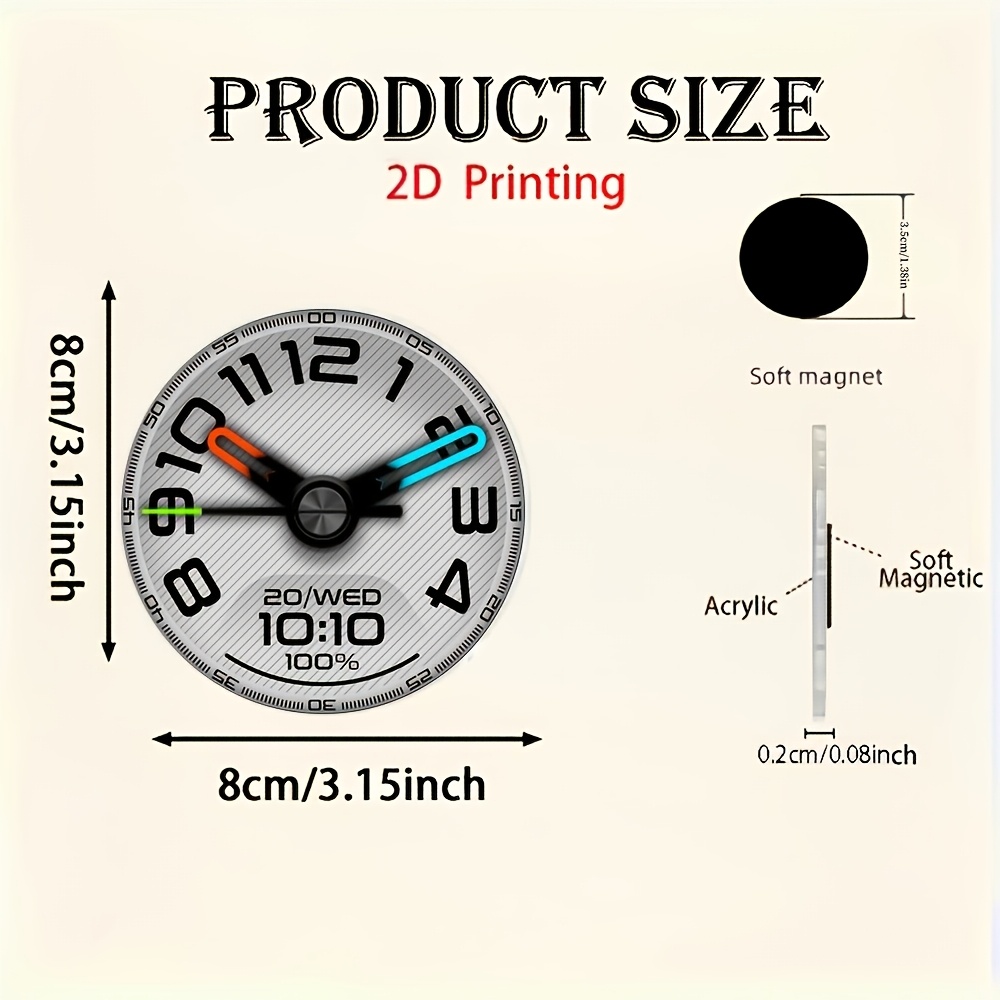 Reloj creativo de acrílico prá - Home Decor Online reseña y precio