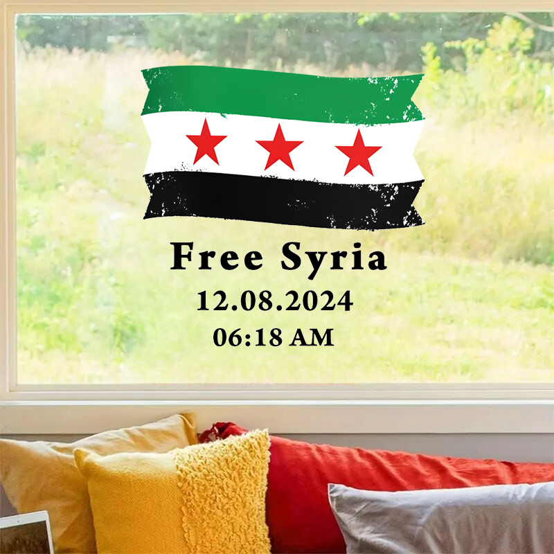 Bandera de Siria con Texto Lib - Home Decor Indonesia reseña y precio