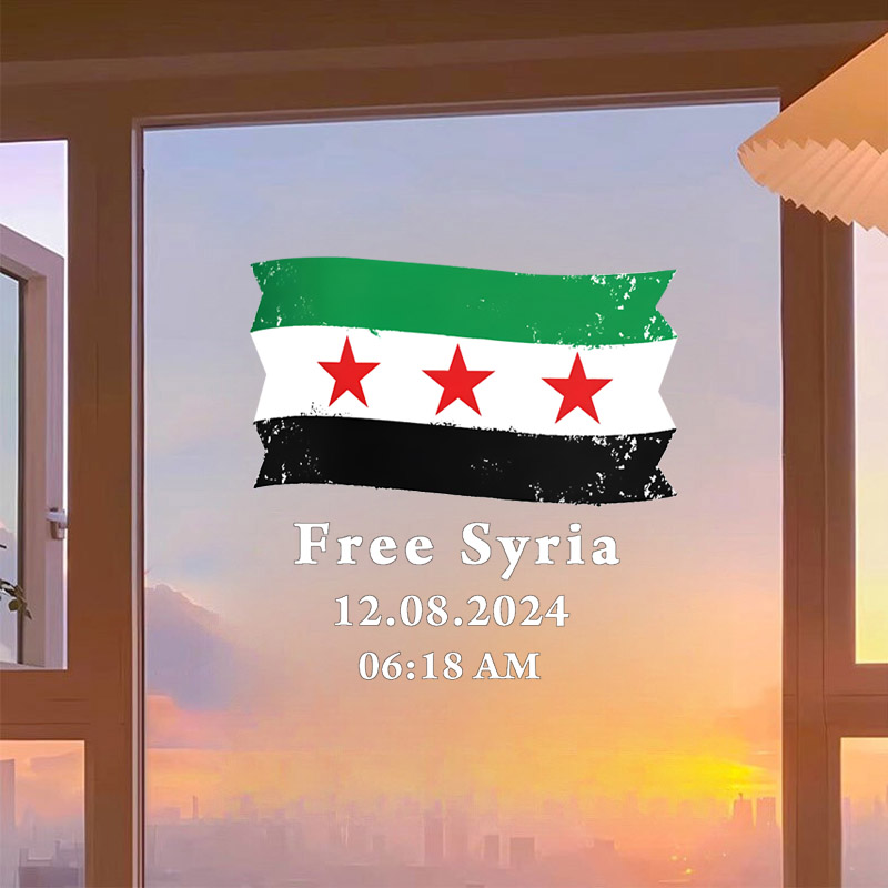 Bandera de Siria con Texto Lib - Home Decor Indonesia reseña y precio