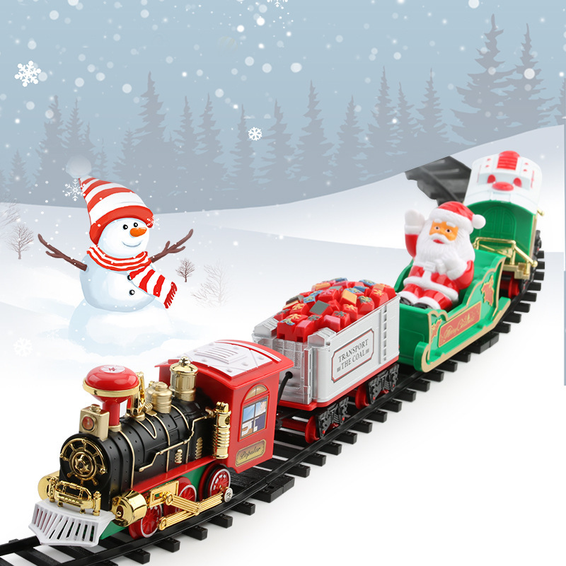 Tren eléctrico navideño con lu - Home Decor Xmas Gifts reseña y precio