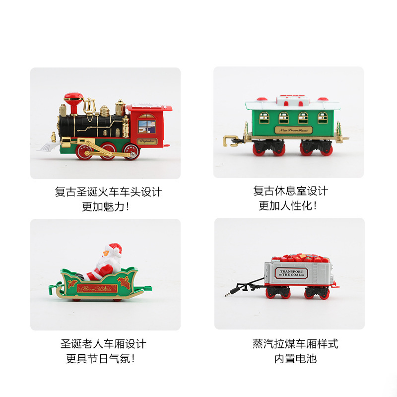 Tren eléctrico navideño con lu - Home Decor Xmas Gifts reseña y precio