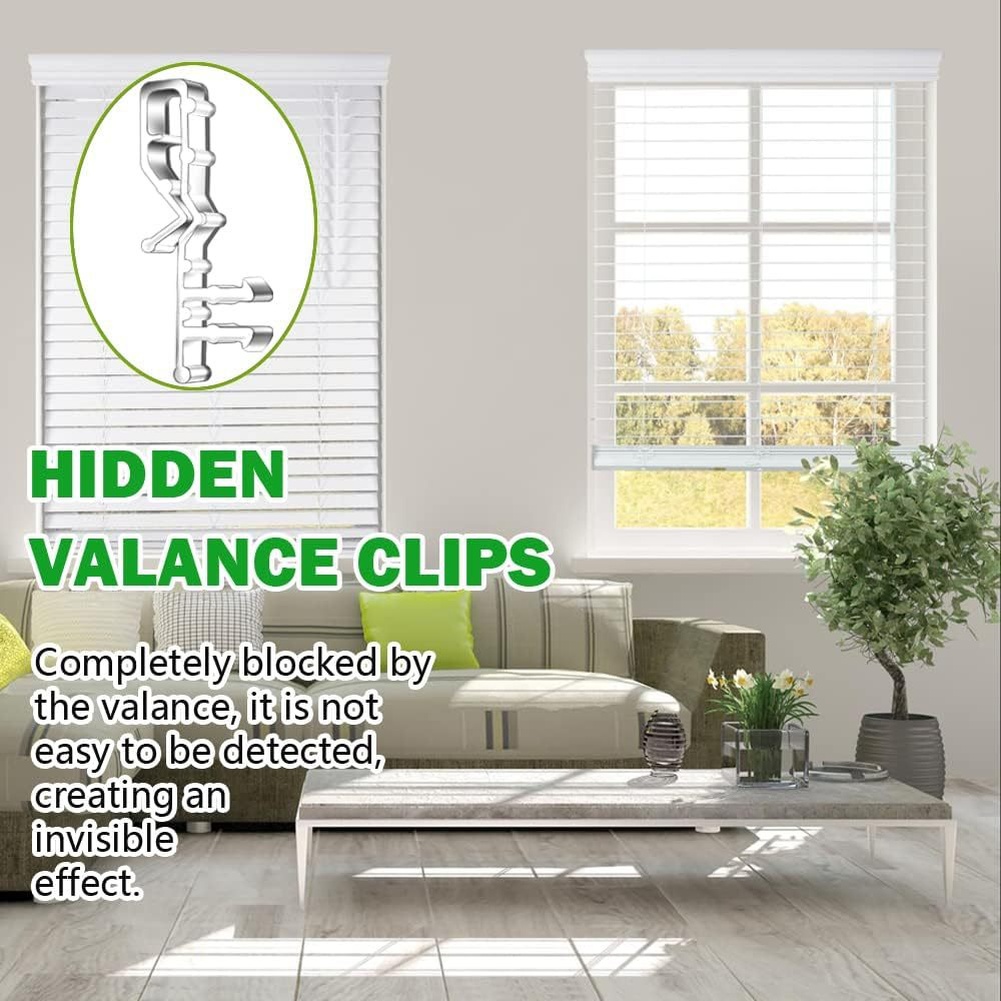 18 clips transparentes para fi - Home Decor Window Blinds reseña y precio