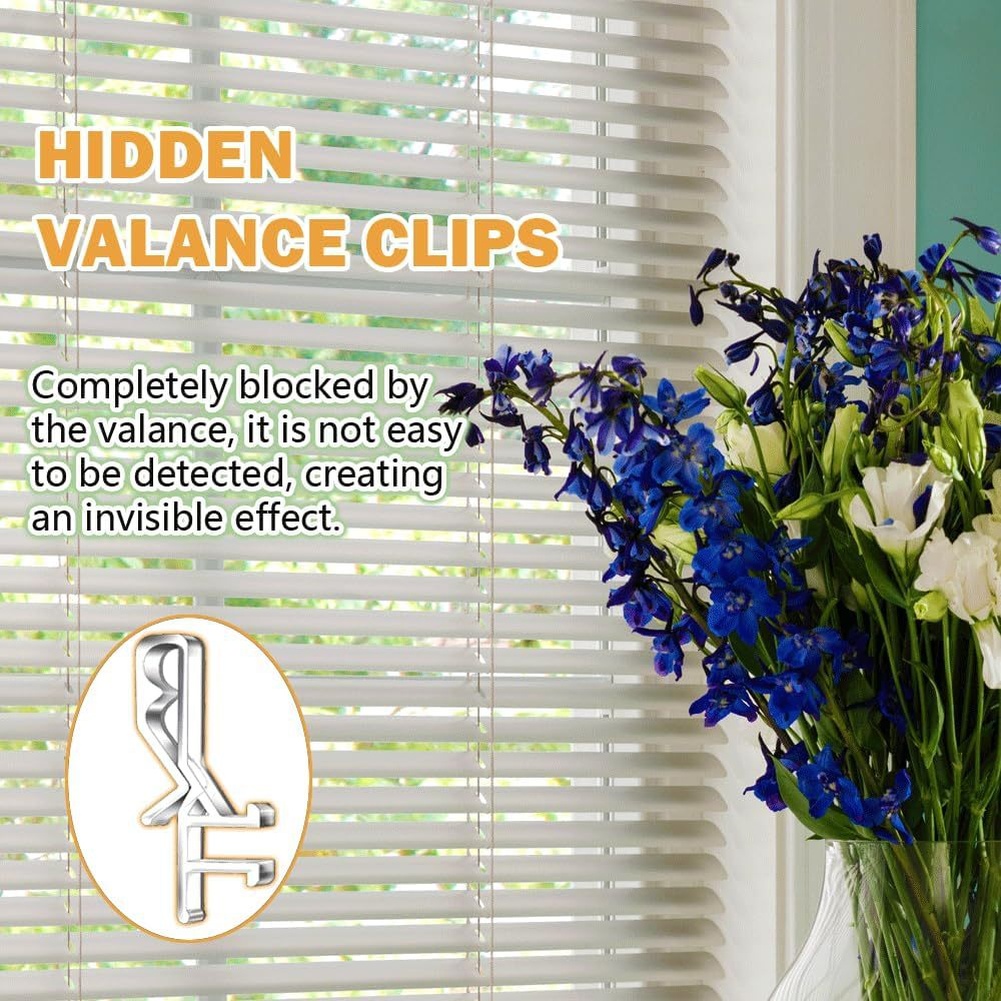 18 clips transparentes para fi - Home Decor Window Blinds reseña y precio