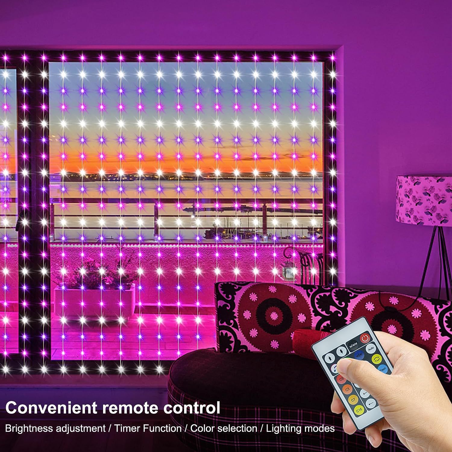 Guirnalda de luces LED con Blu - String Curtain Light reseña y precio