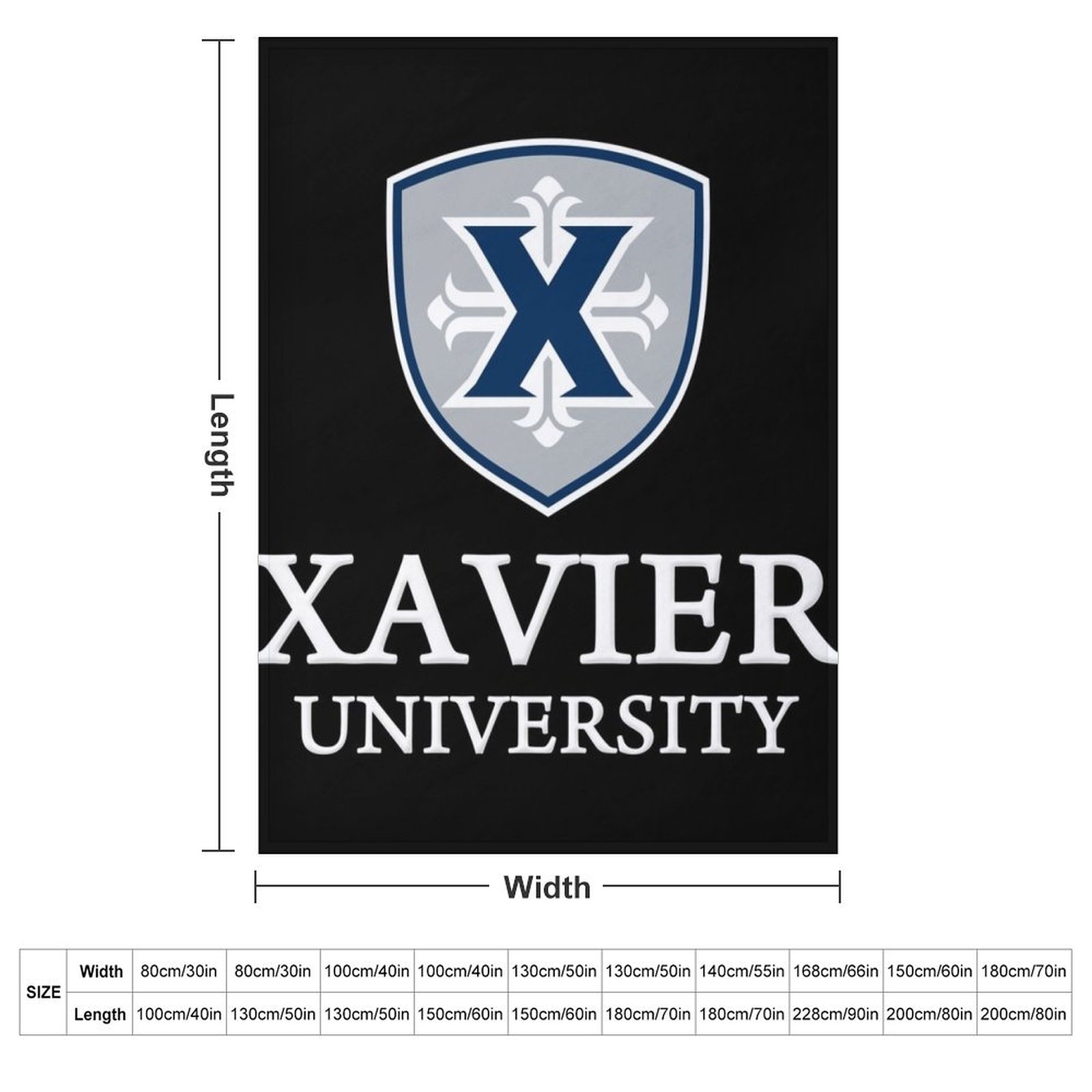 Manta de la Universidad Xavier - Xavier Home Decor reseña y precio
