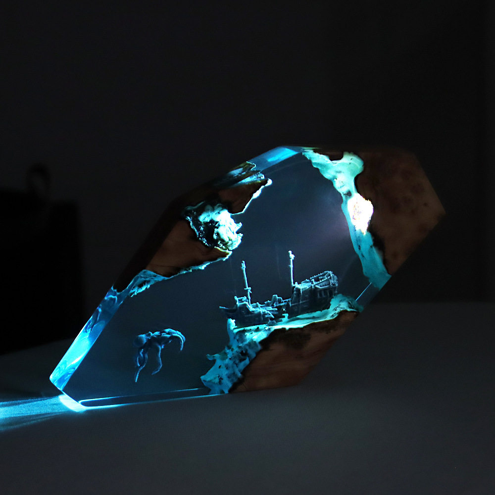Adorno Luminoso Personalizado  - Home Decor Resin reseña y precio