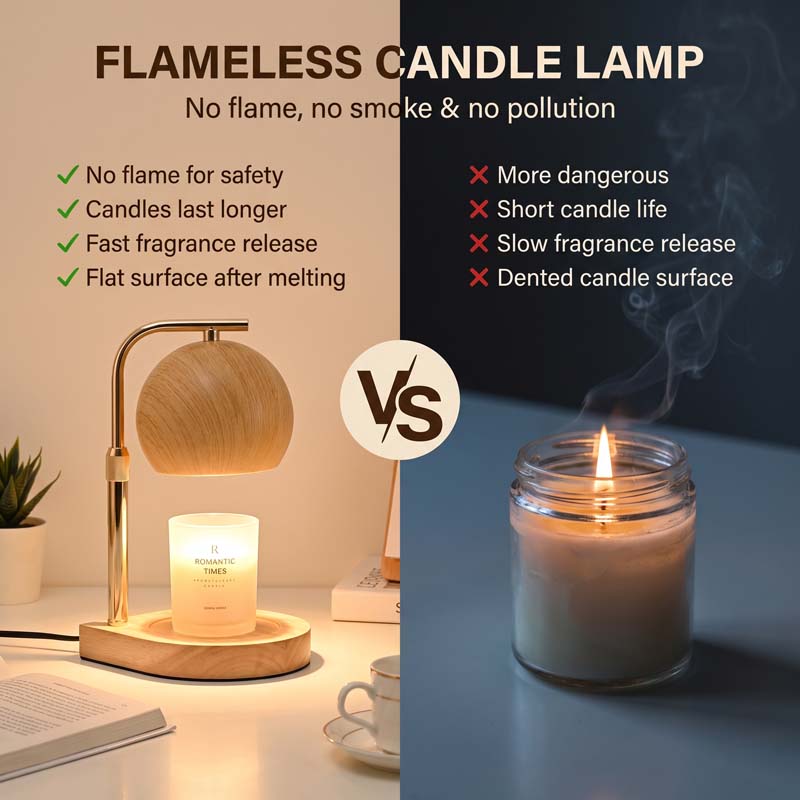 Lámpara Calentadora de Velas d - Home Decor Japandi reseña y precio