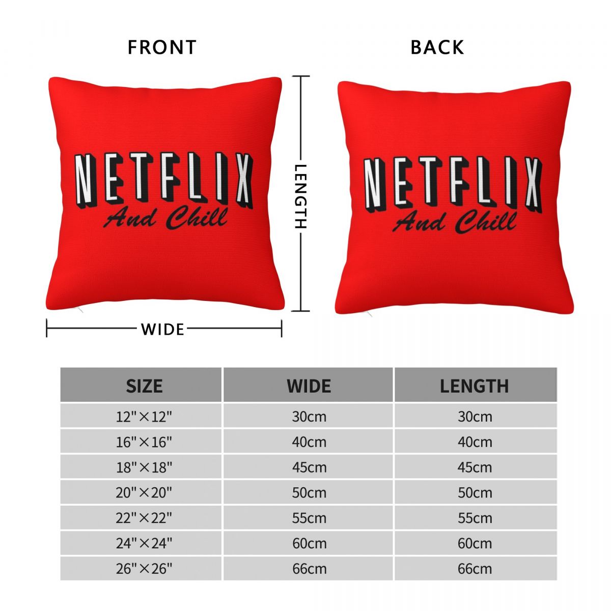 Funda de almohada cuadrada roj - Home Decor Netflix reseña y precio