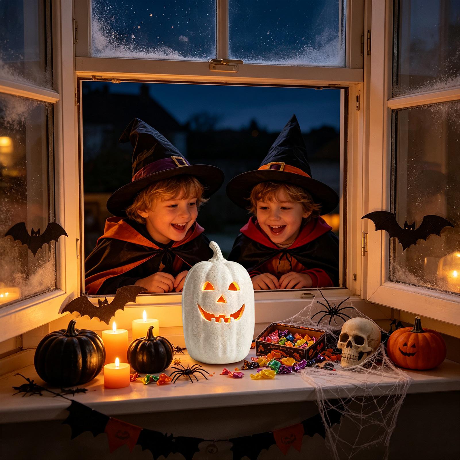 Decoración de calabaza de Hall - Home Decor Resin reseña y precio