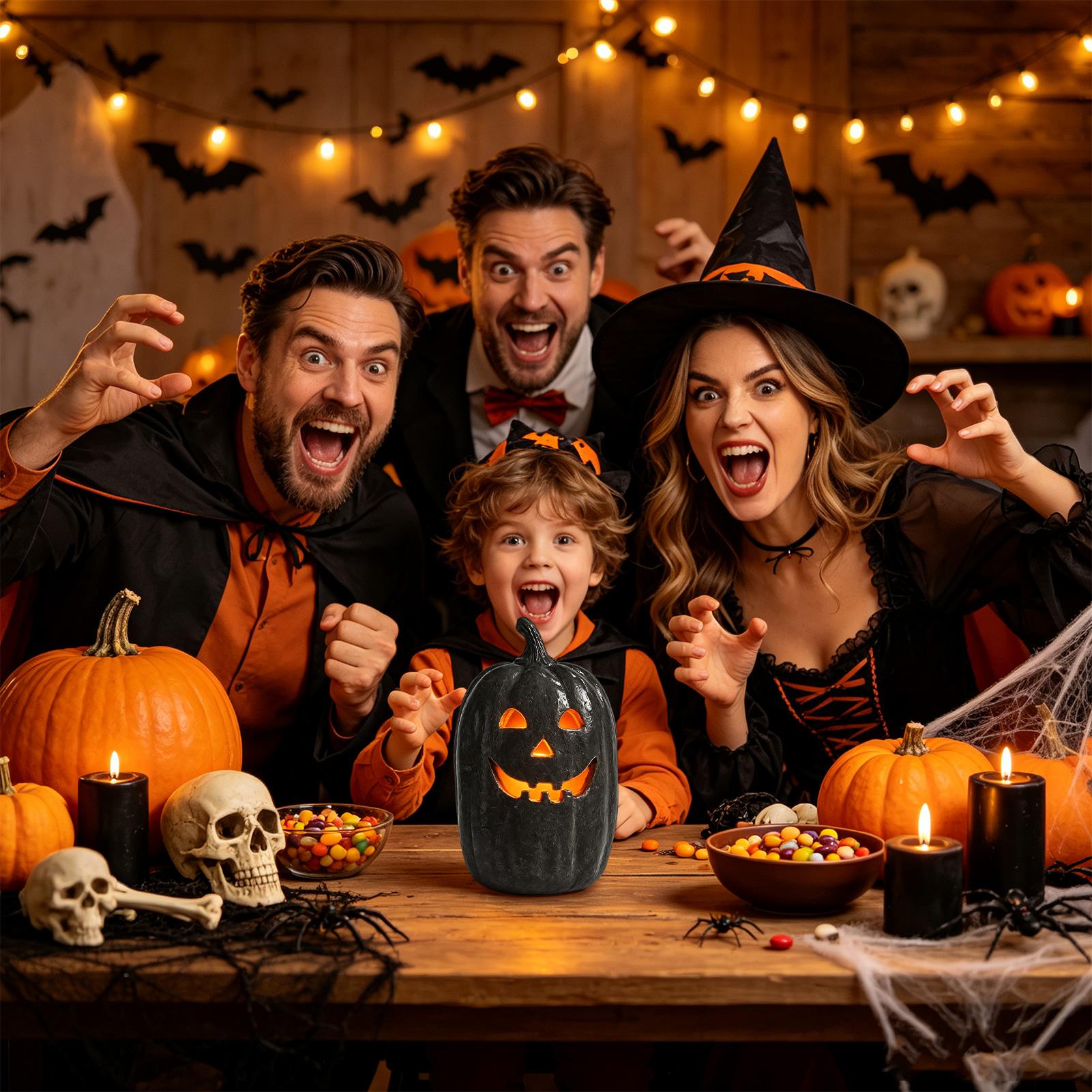 Decoración de calabaza de Hall - Home Decor Resin reseña y precio