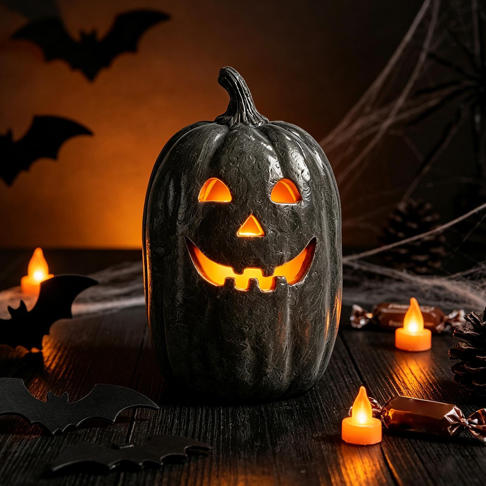 Decoración de calabaza de Hall - Home Decor Resin reseña y precio