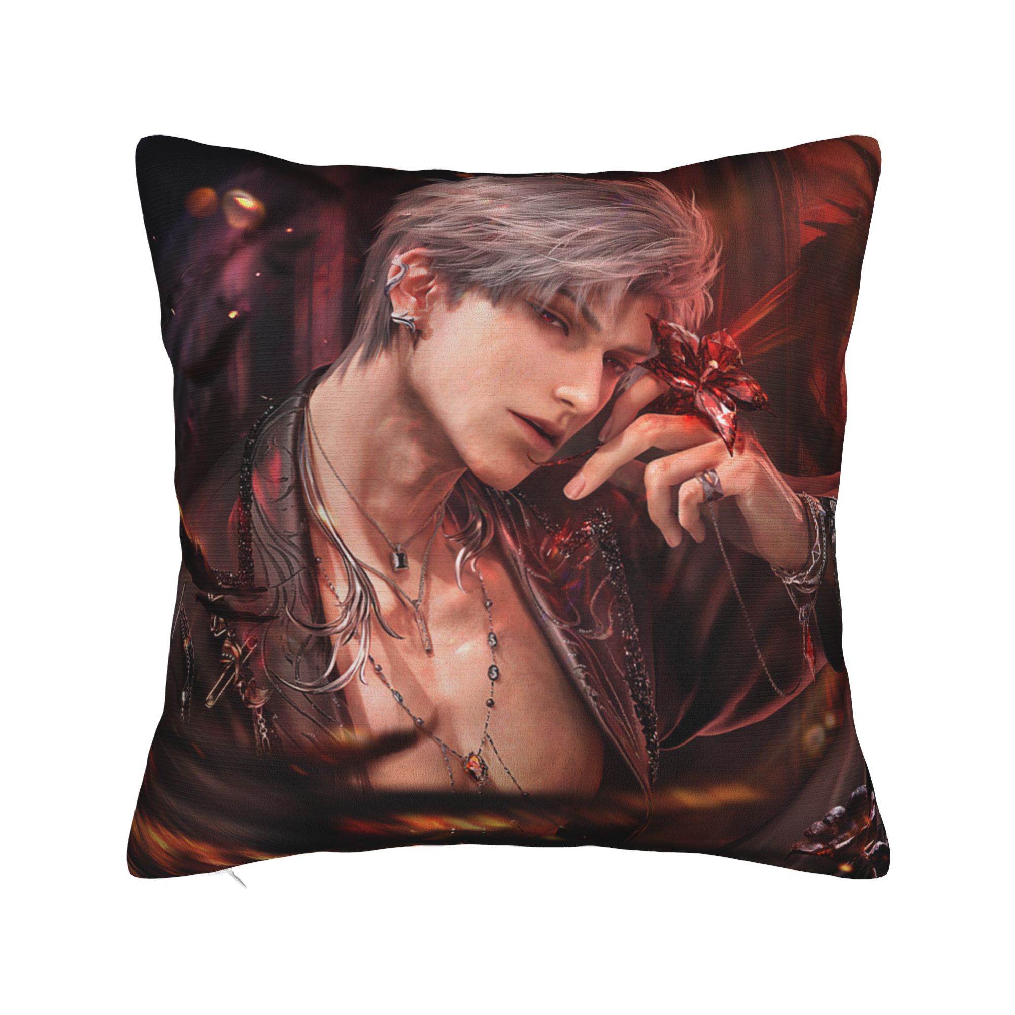 Funda de cojín cuadrada con mo - Xavier Home Decor reseña y precio