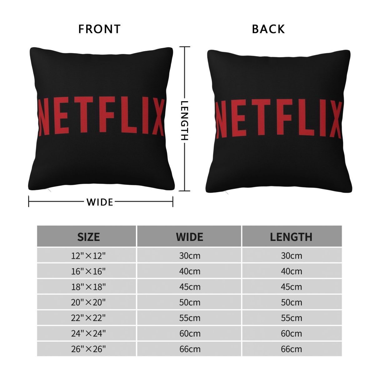 Funda de almohada cuadrada con - Home Decor Netflix reseña y precio